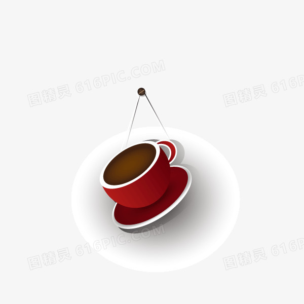 咖啡 吊起的咖啡 装饰图案 投影