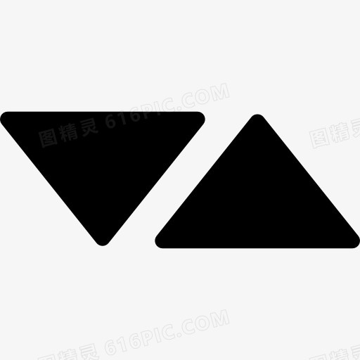 三角形箭头指向两侧图标