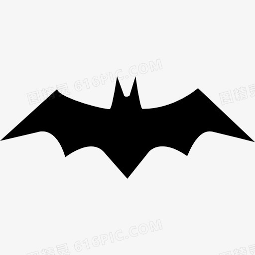 蝙蝠的剪影图标