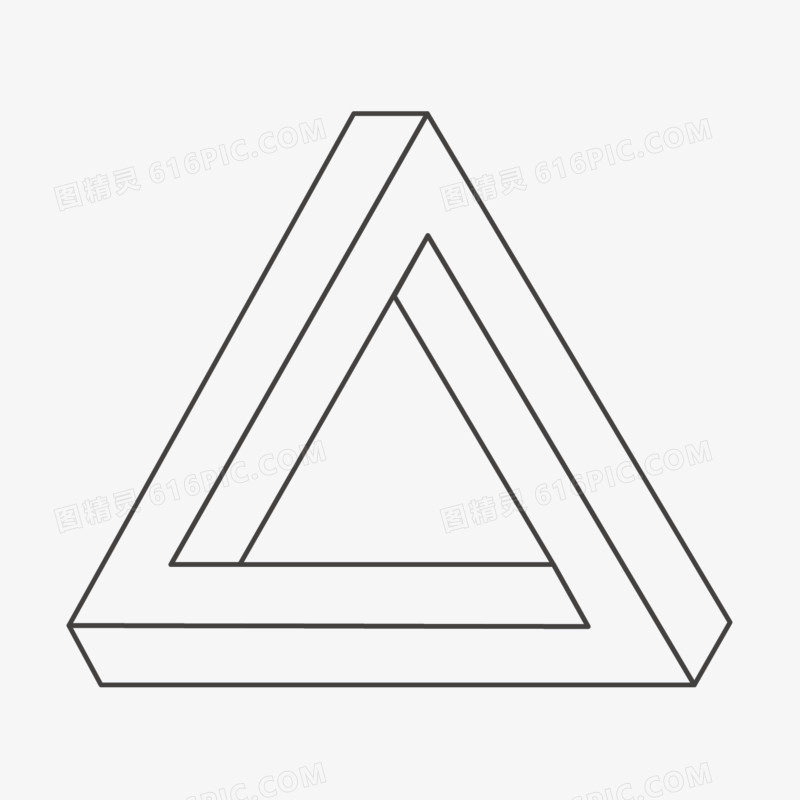 矢量手绘三角形