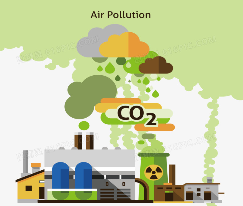 装饰空气污染素材
