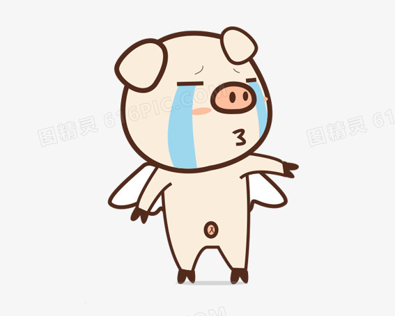 流泪的猪猪