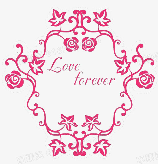 婚庆主题logo love forever