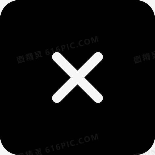跨广场黑色按钮图标