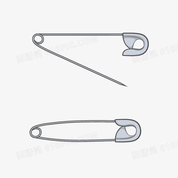 图精灵 免抠元素 卡通手绘 > 别针