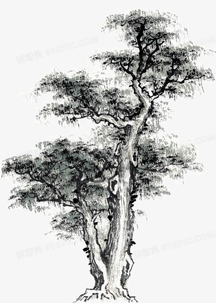 不可商用i下载png分享者:yohoho卡通树国画手绘树树手绘国画山水树