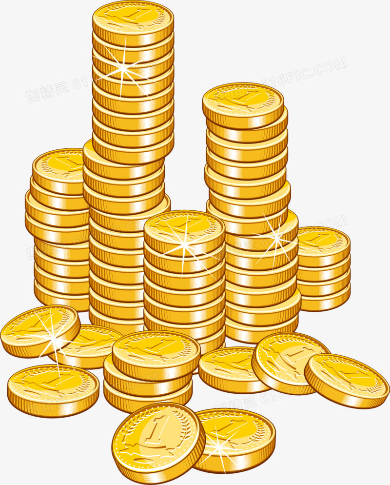 关键词:一堆金币矢量金币金币矢量金融金钱图精灵为您提供一堆金币
