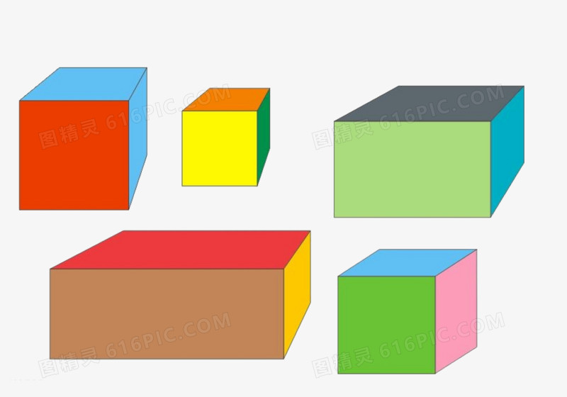 关键词:              正方体长方体方体彩色教具