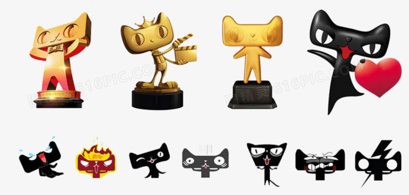 天猫购物车促销双11天猫logo卡通猫头图精灵为您提供天猫卡通形象免费