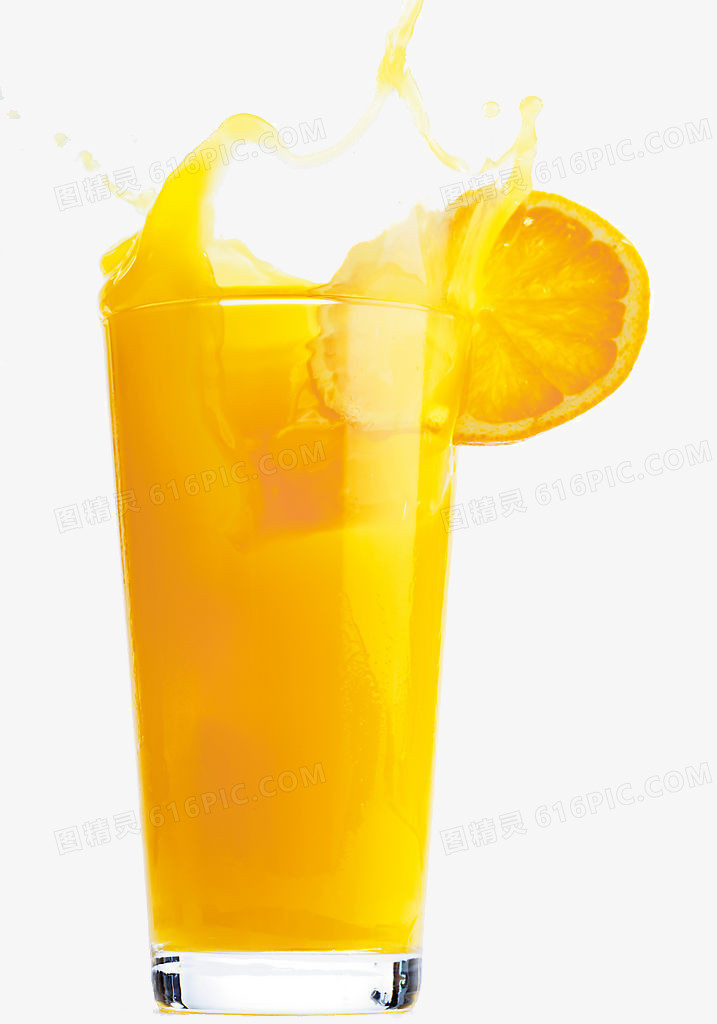 飞溅的橙汁