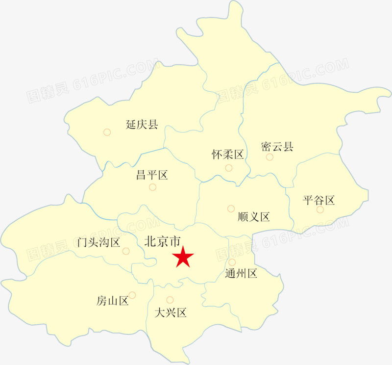 北京市矢量地图