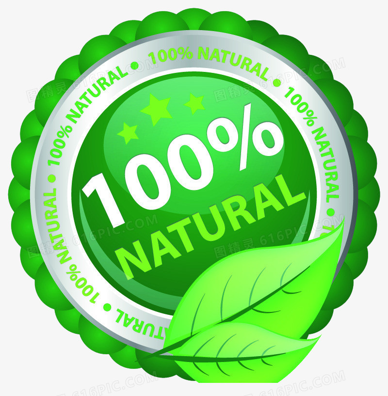 100%绿色品质保障标签