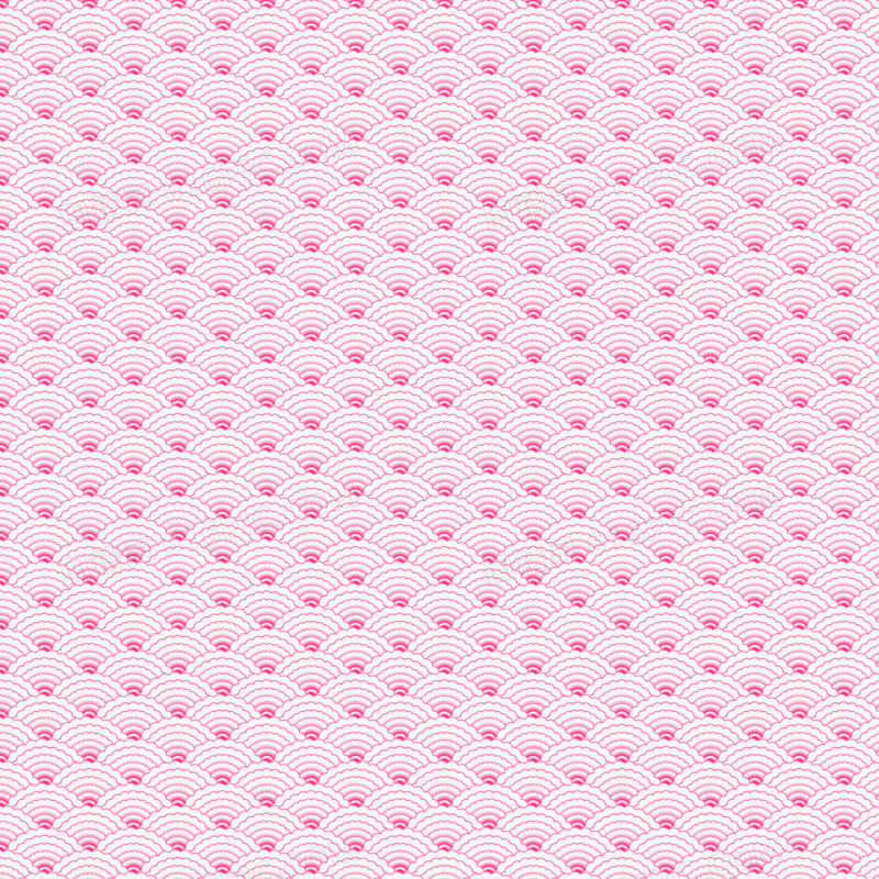 粉色中国风海浪边框纹理