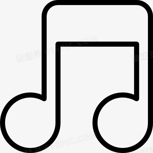 音符的轮廓图标