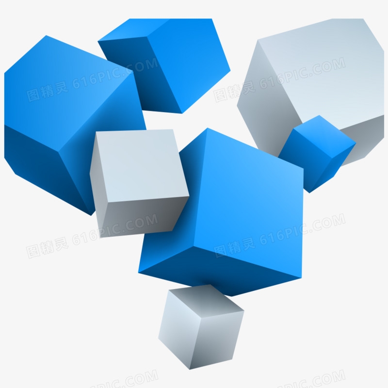 关键词:几何图案几何不规则立体方块蓝色方块图精灵为您提供方块立体