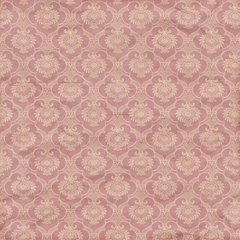 粉色花纹面料背景