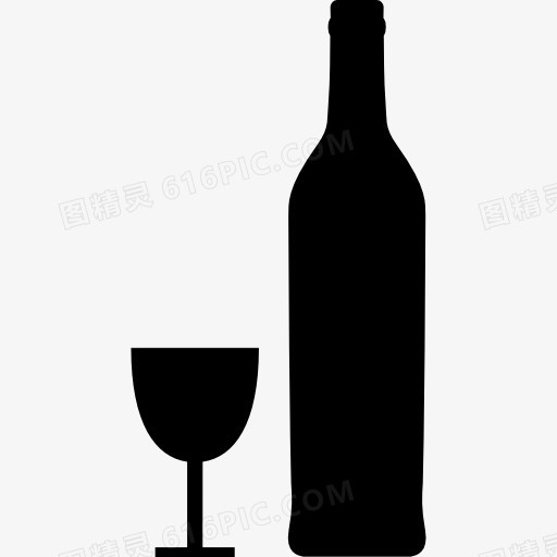 瓶和玻璃的形状图标