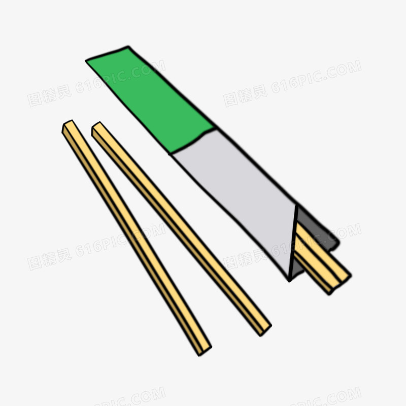 卡通一次性筷子餐具筷子素材