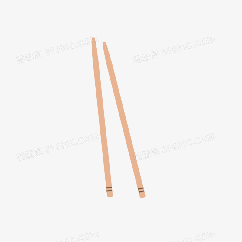 卡通一次性筷子一双筷子素材