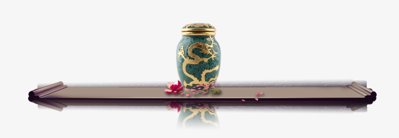 唯美中国风复古花瓶案几花朵