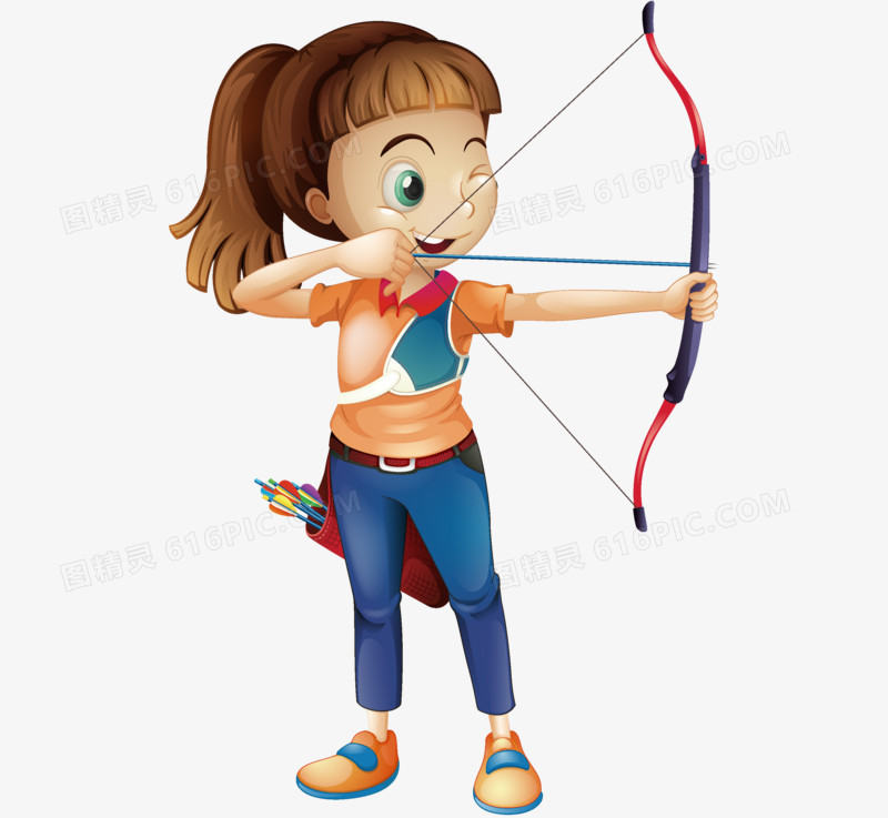 关键词:学生儿童童趣运动卡通元素图精灵为您提供弓箭手免费下载,本