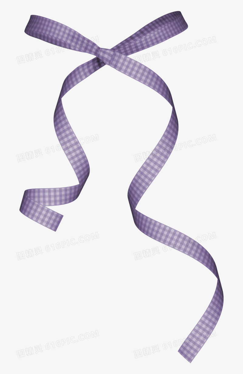 节日素材矢量图 紫色精美丝带蝴蝶结
