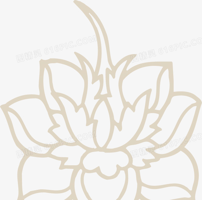 棕色花纹开业海报