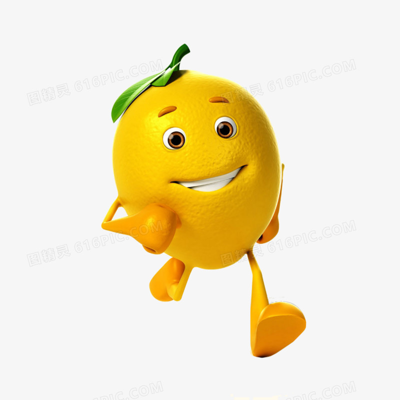关键词:水果卡通叶子可爱果汁图精灵为您提供奔跑的柠檬免费下载,本