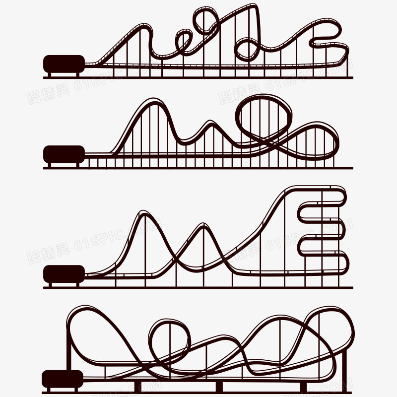 创意过山车pngai过山车轨道pngpng过山车pngpsd过山车游乐园pngpng