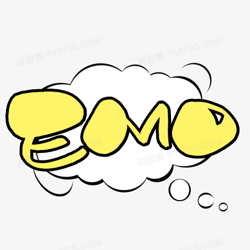 EMO卡通手绘艺术字