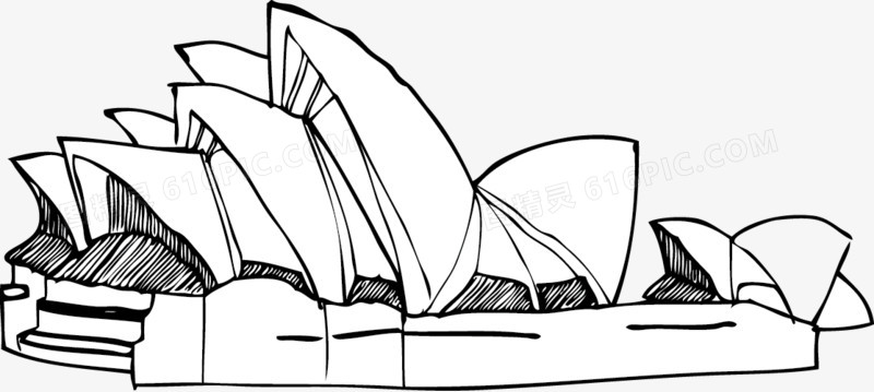 关键词:手绘线稿名胜古迹世界悉尼歌剧院图精灵为您提供手绘世界名胜