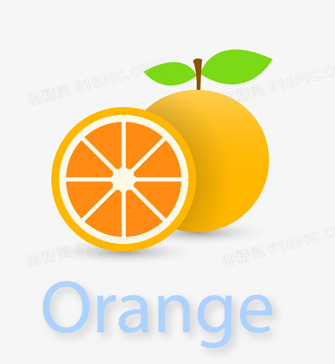关键词:              橘子卡通水果扁平
