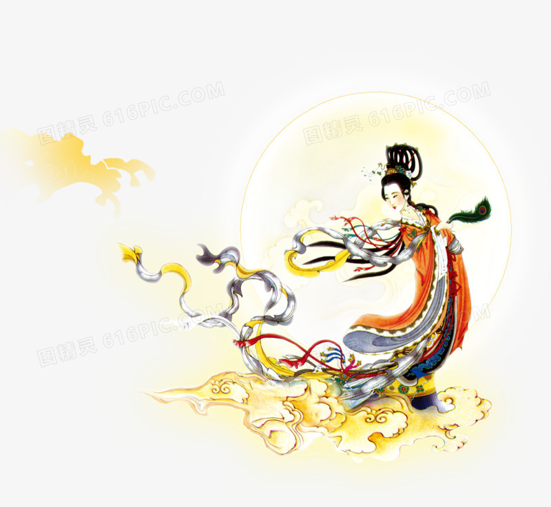 中国传统节日中秋节嫦娥奔月