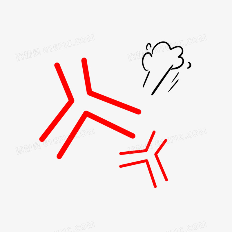 生气爆炸装饰元素