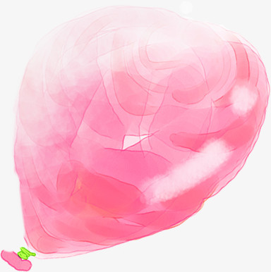 手绘粉色梦幻艺术气球