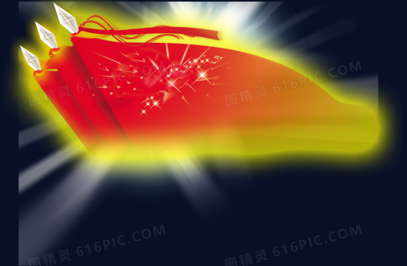 冲锋旗帜免抠元素