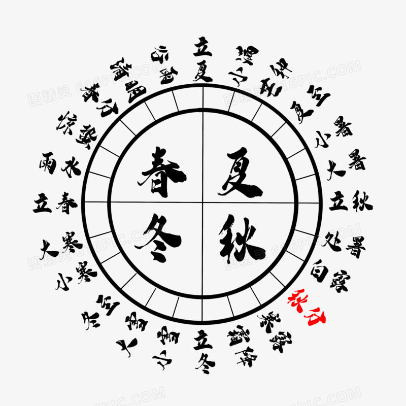 秋分二十四节气轴轮元素