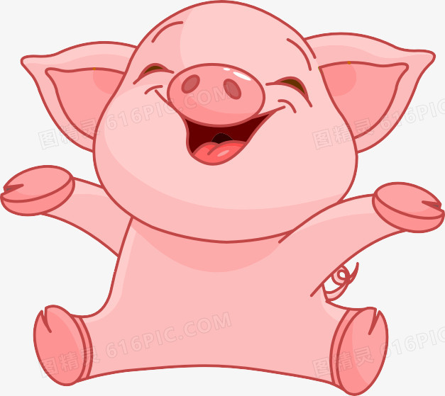 可爱小猪卡通小博士卡通小黄人卡通小象卡通小猪pngai可爱卡通小猪png