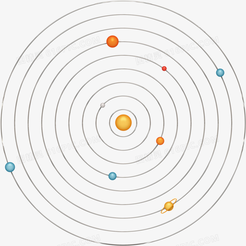 漂亮创意行星轨迹