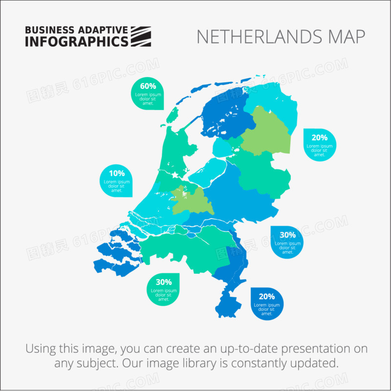 荷兰地图图表