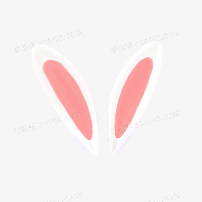 可爱卡通兔耳朵装饰素材