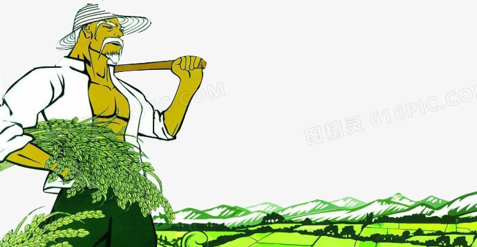 关键词:              稻田手绘卡通农民农民耕作线条