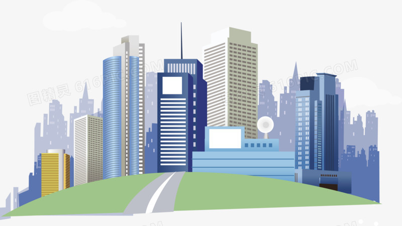 城市建筑矢量图