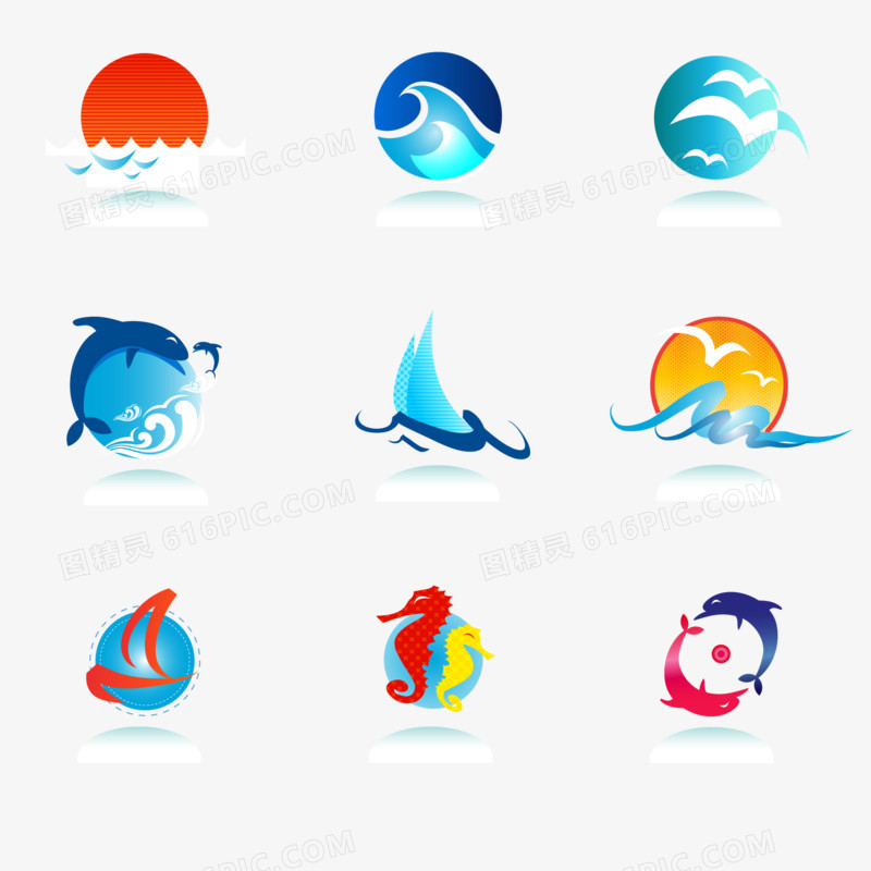 图精灵为您提供矢量海洋logo免费下载,本设计作品为矢量海洋logo,格式