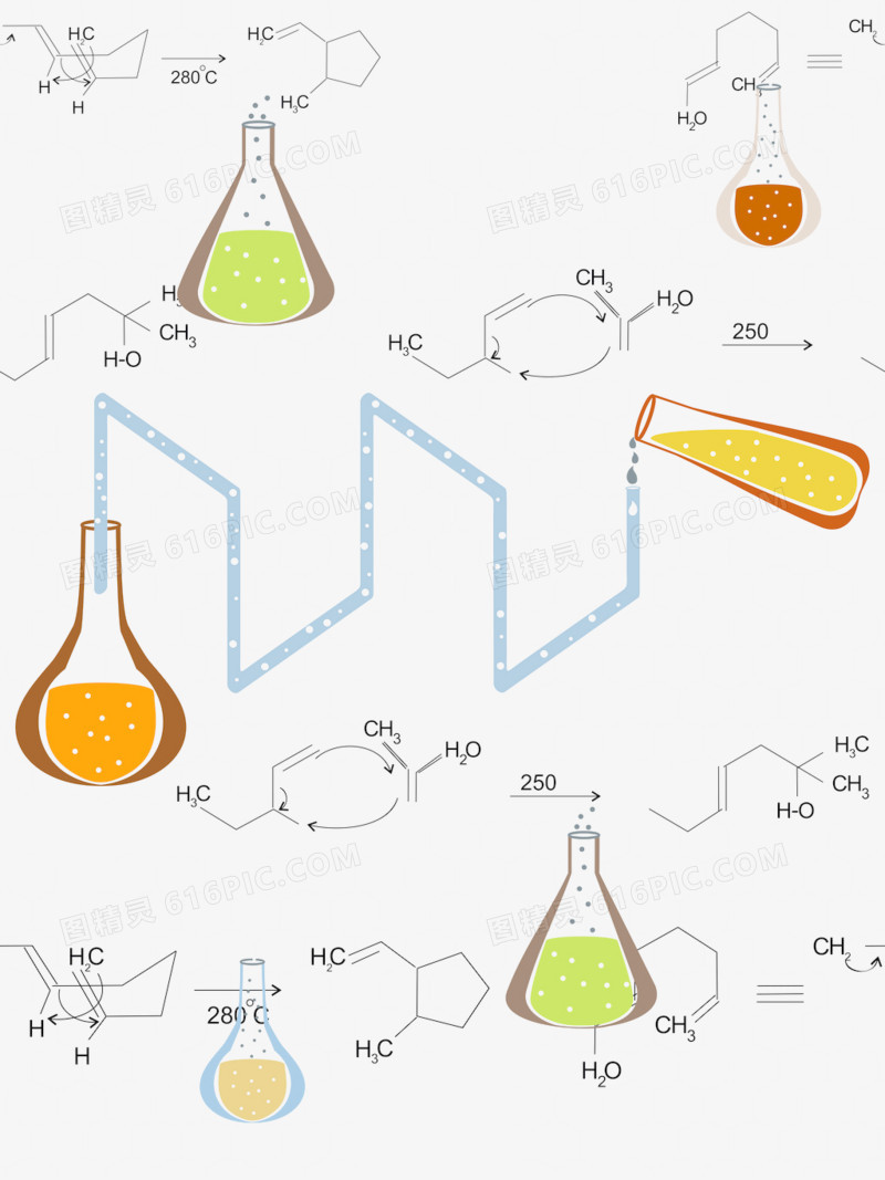 化学实验分子元素图片免费下载_png素材_编号1kxi5wn