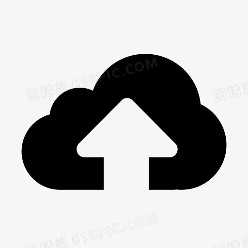 云数据iCloud保持在线商店上传标准自由图标