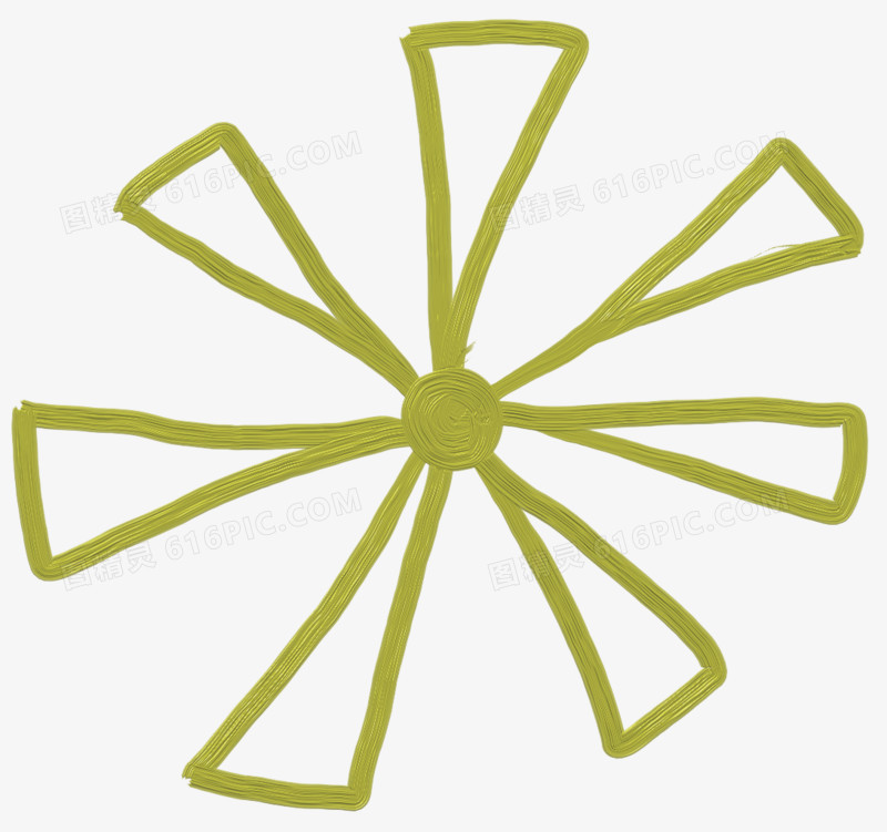 线条边框素材科技线条素材 线条花朵 几何图形 几何花朵  手绘 装饰