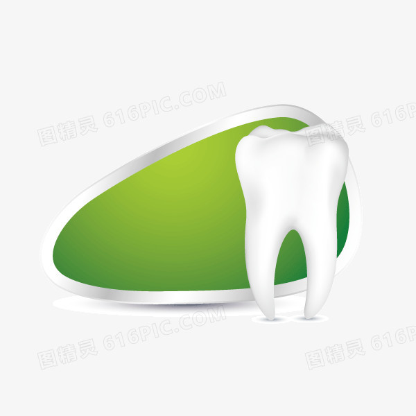 牙齿 绿色 健康牙齿