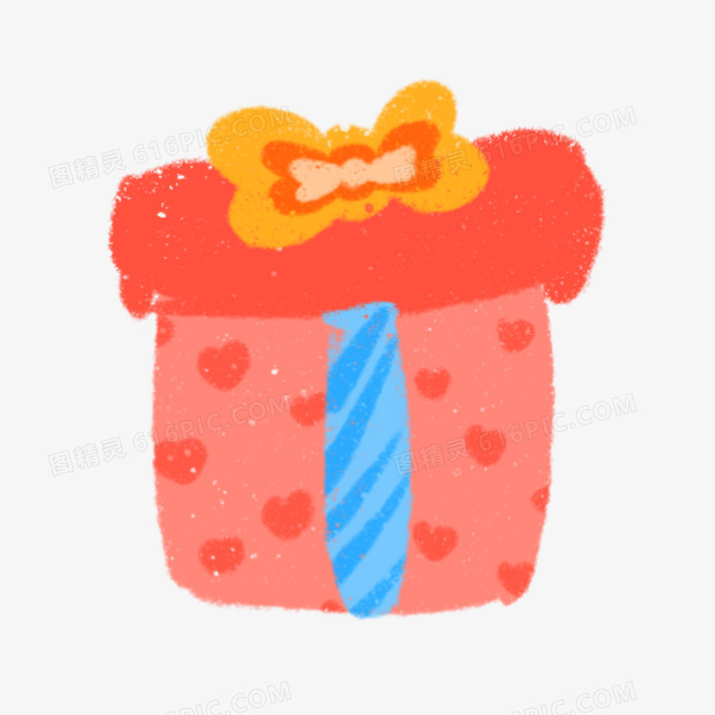 一组生日派对可爱贴纸装饰套图之生日礼物元素