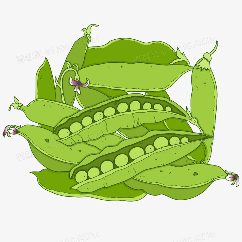 豌豆插画免抠元素